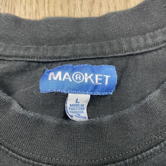 Market Shirt Mens Large Black Call My Lawyer Graphic Tee Made Pakistan Humor - Picture 4 of 10